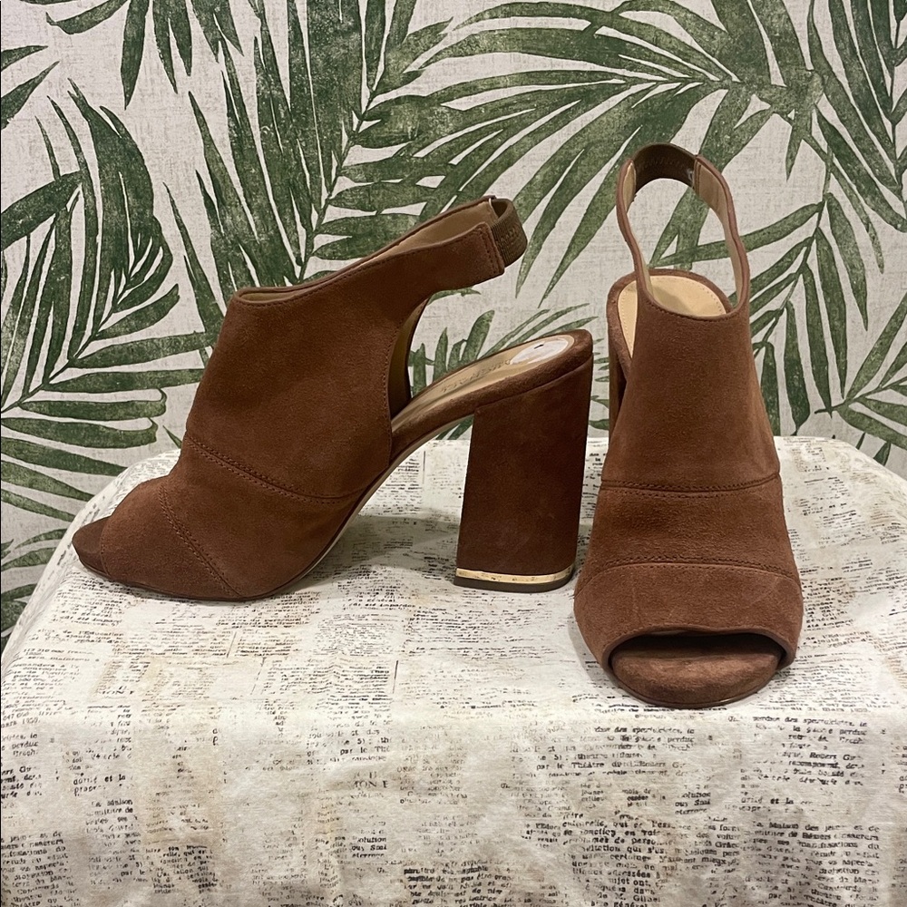 MICHAEL Michael Kors Brown Suede Block Heels